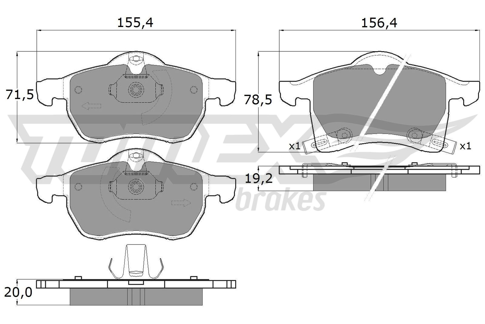 TOMEX Brakes TX 12-22 Sada...